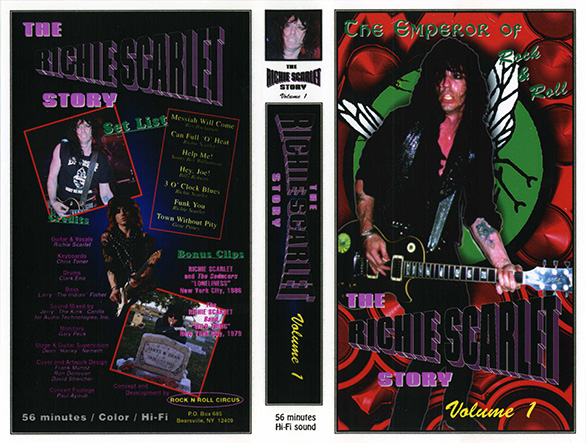 Richie Scarlet video tape The Story volume 1 front
